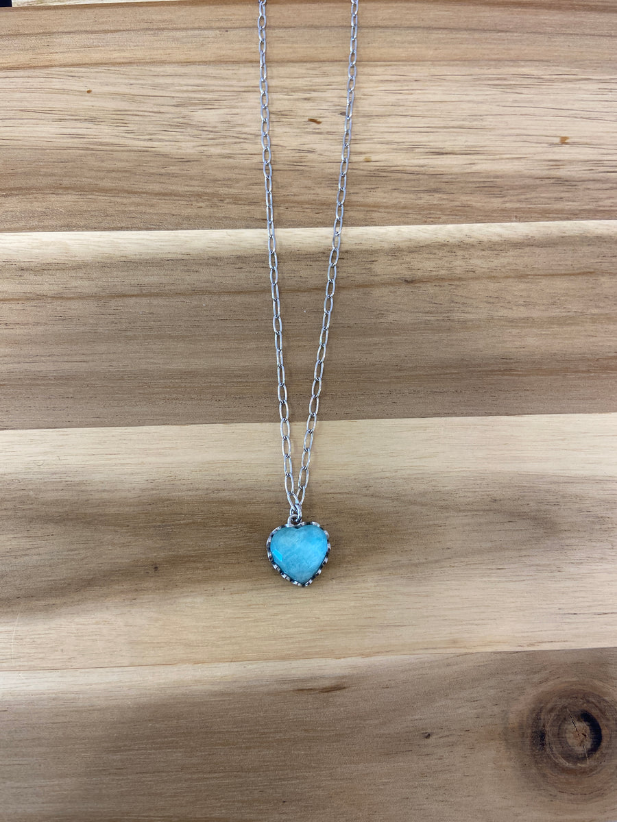 Stone Heart Necklace