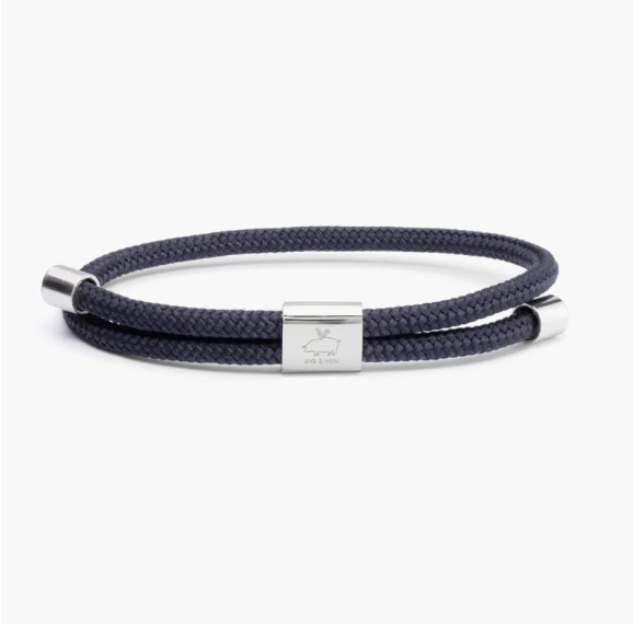Little Lewis 4mm - Navy/Silver