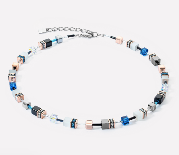 GeoCUBE® Iconic necklace Capri Blue 4013100756