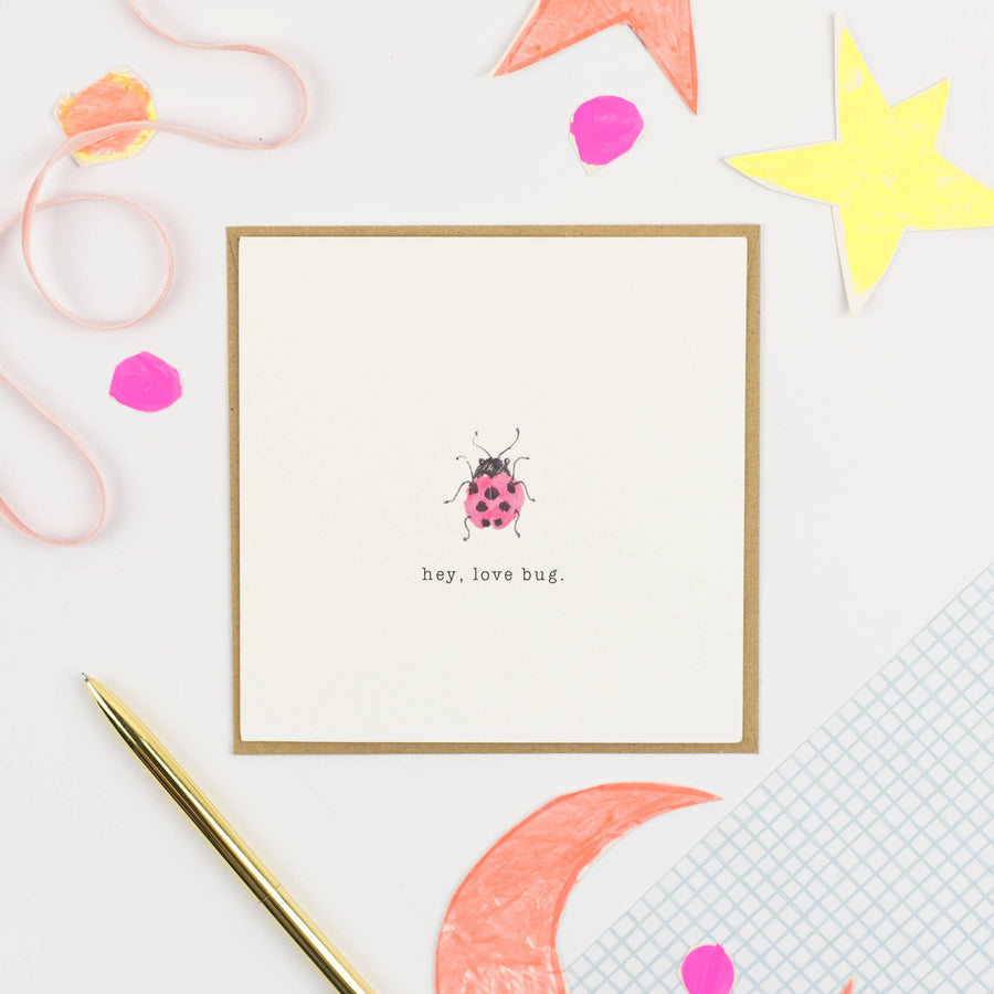 Hey, Love Bug Greeting Card