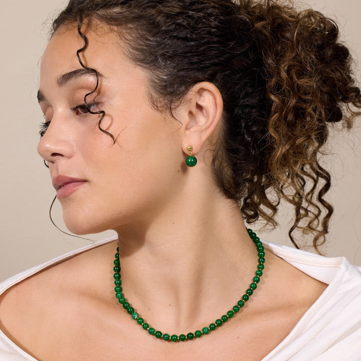 Hailey Green Jade Necklace
