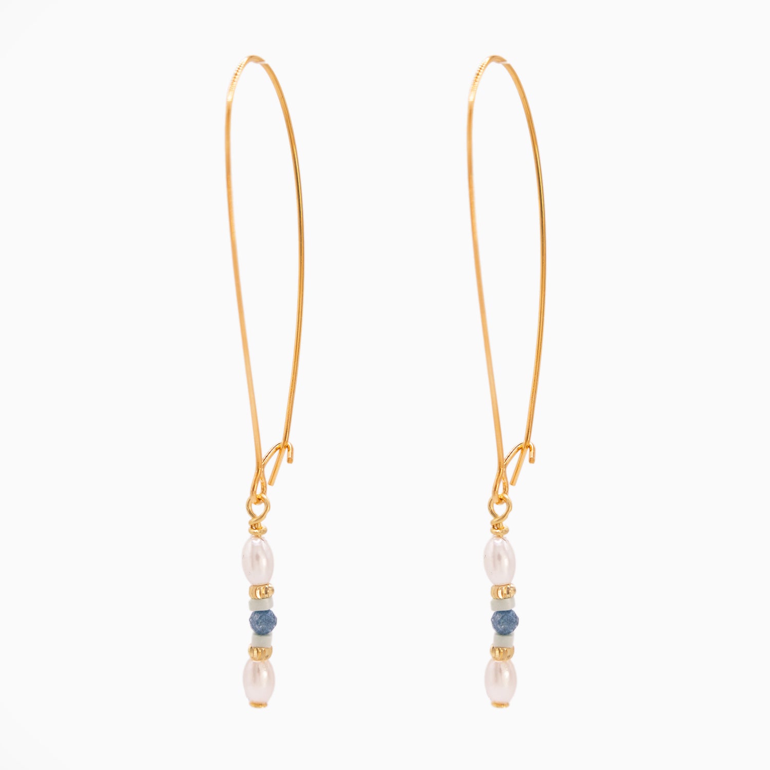 Atlantic Drift Petite Pearl Earrings-Long
