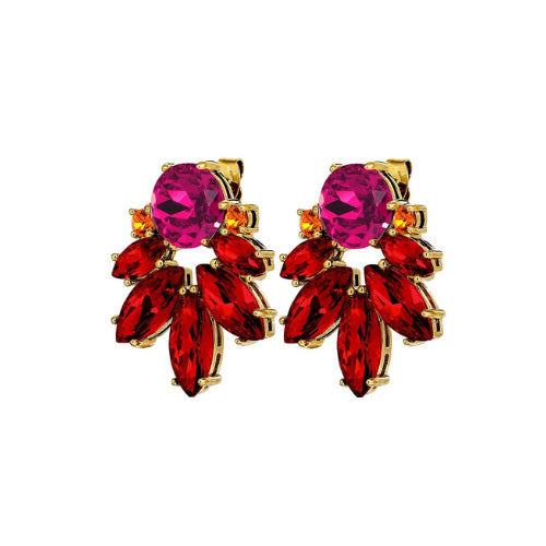 Drago SG Red / Pink Earrings