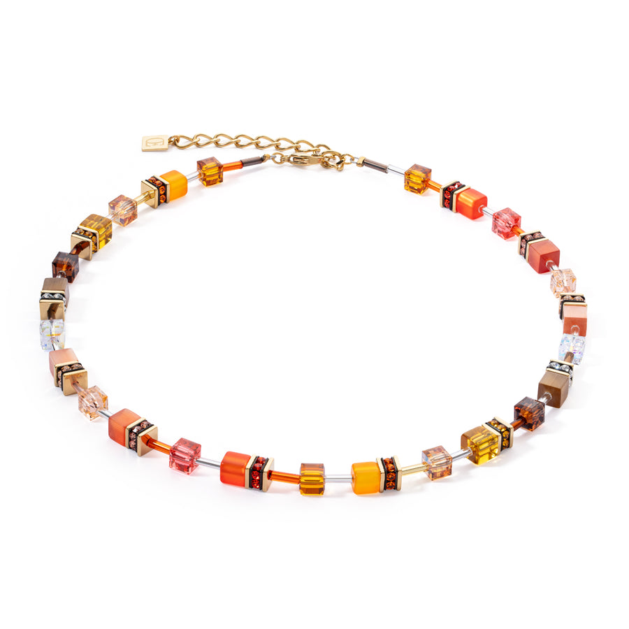 GeoCUBE® Iconic necklace Sunset gold 2838100211
