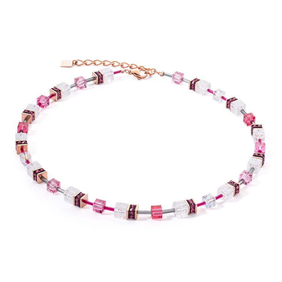 GeoCUBE® Iconic Nature necklace pink white 3018100400