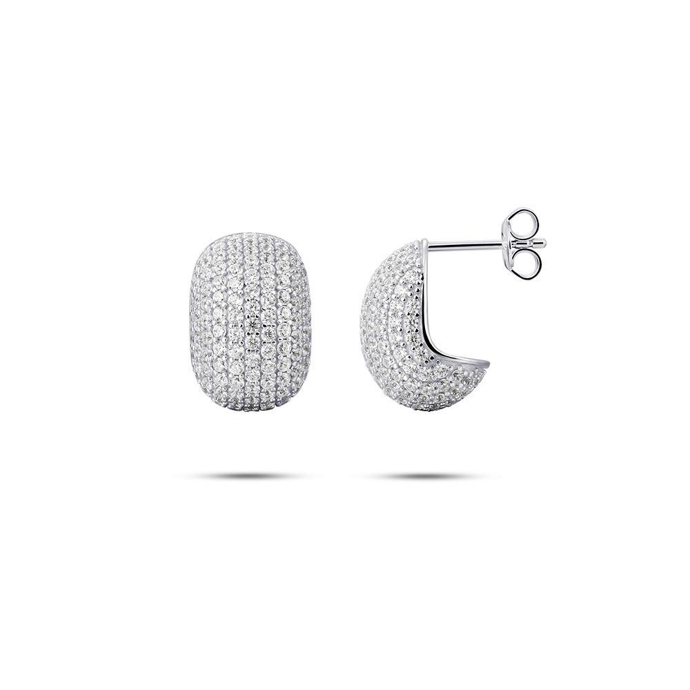 Pave Statement Ear Studs
