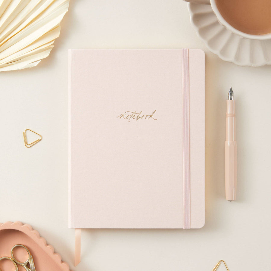 Luxury Notebook / Journal - Blush (Cloth)