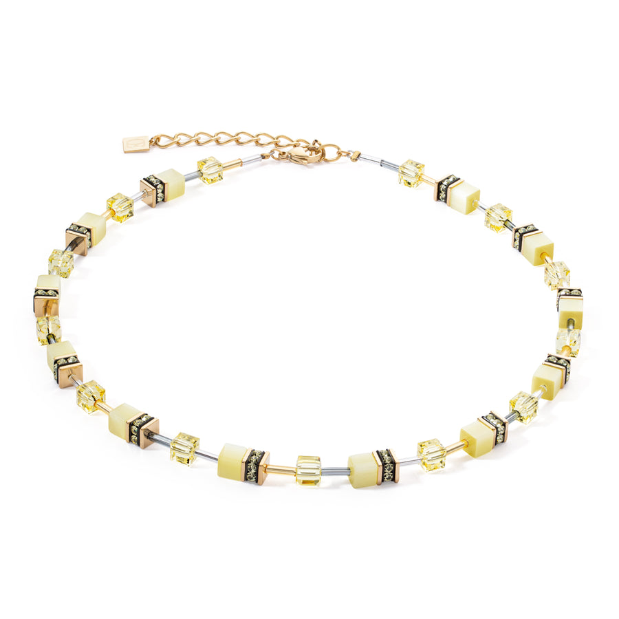 GeoCUBE® Iconic Mono Gold necklace yellow 4020100120