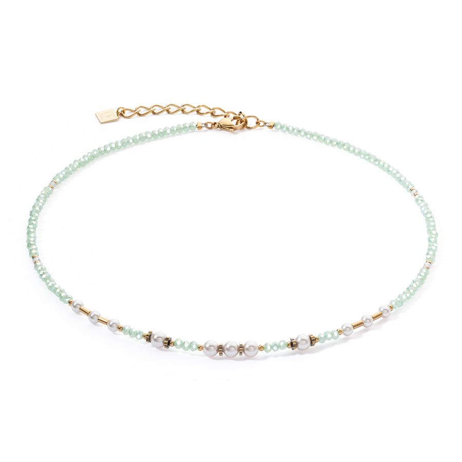 Necklace Little Twinkle Pearl Mix light green 4434100520