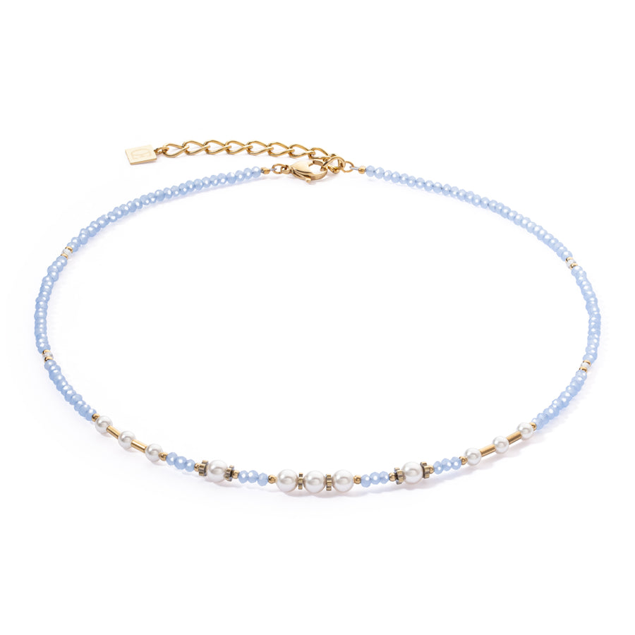 Necklace Little Twinkle Pearl Mix light blue 4434100720