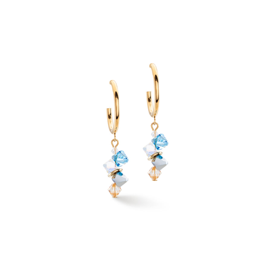 Dancing Crystals earrings gold aqua 4639212000