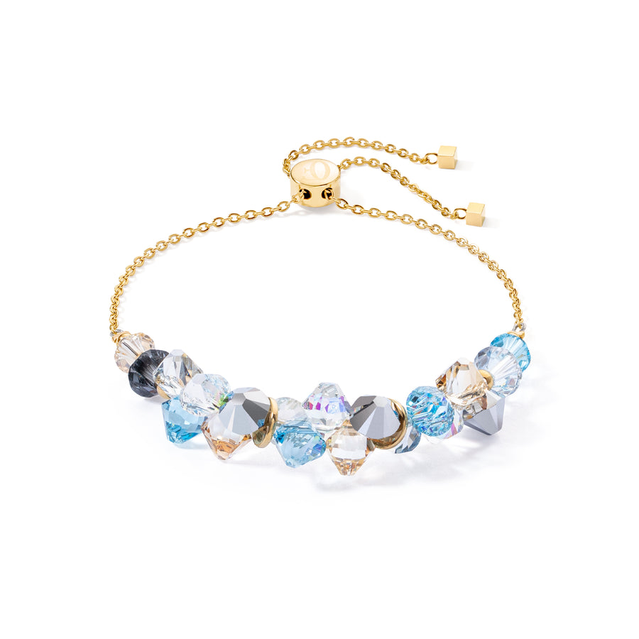 Dancing Crystals bracelet gold aqua 4639302000