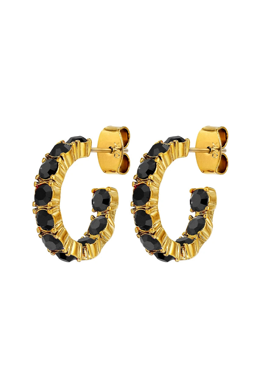 Raquel SG Black Earrings