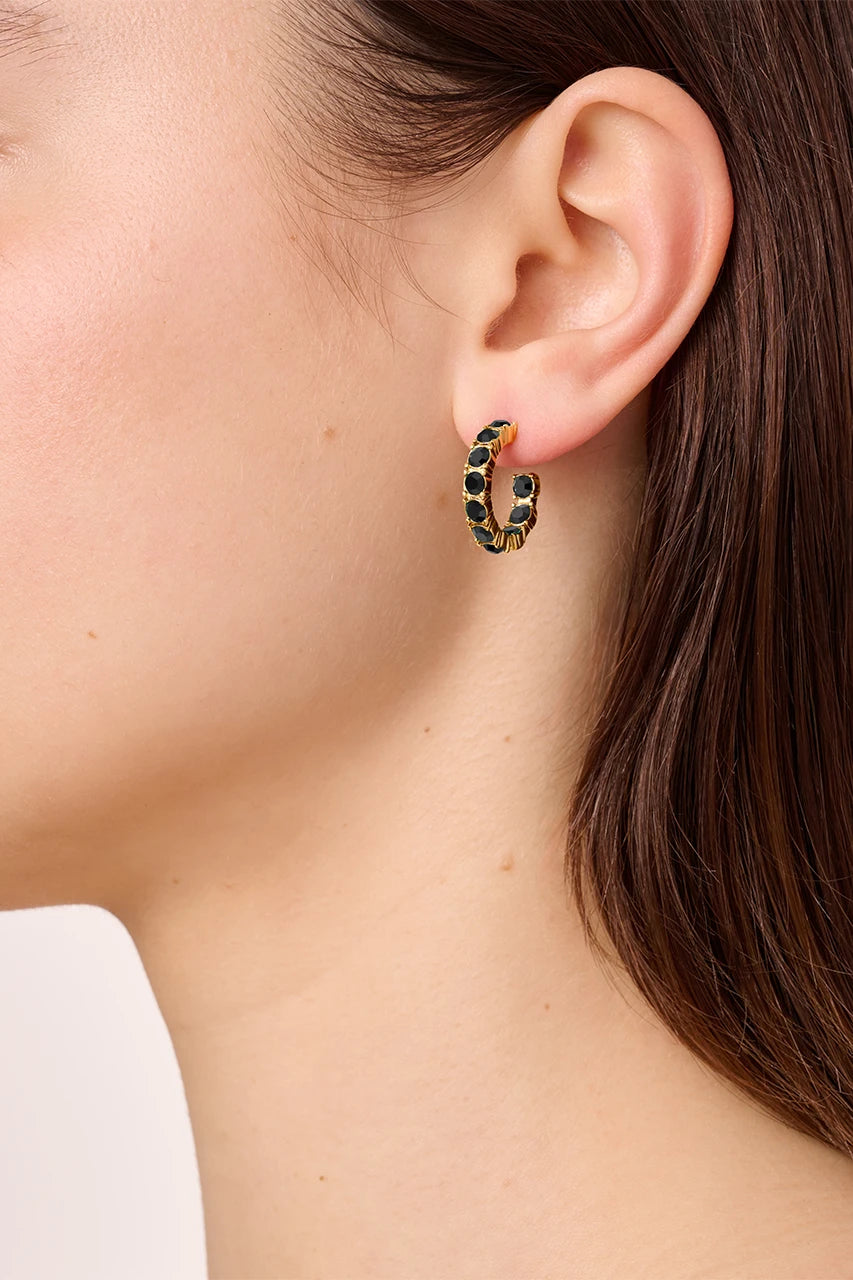 Raquel SG Black Earrings