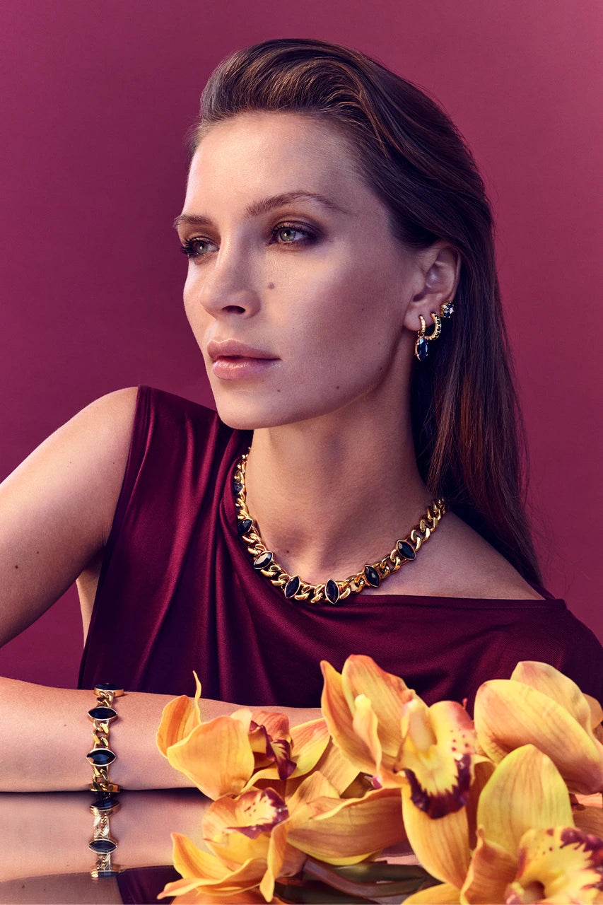 Raquel SG Black Earrings