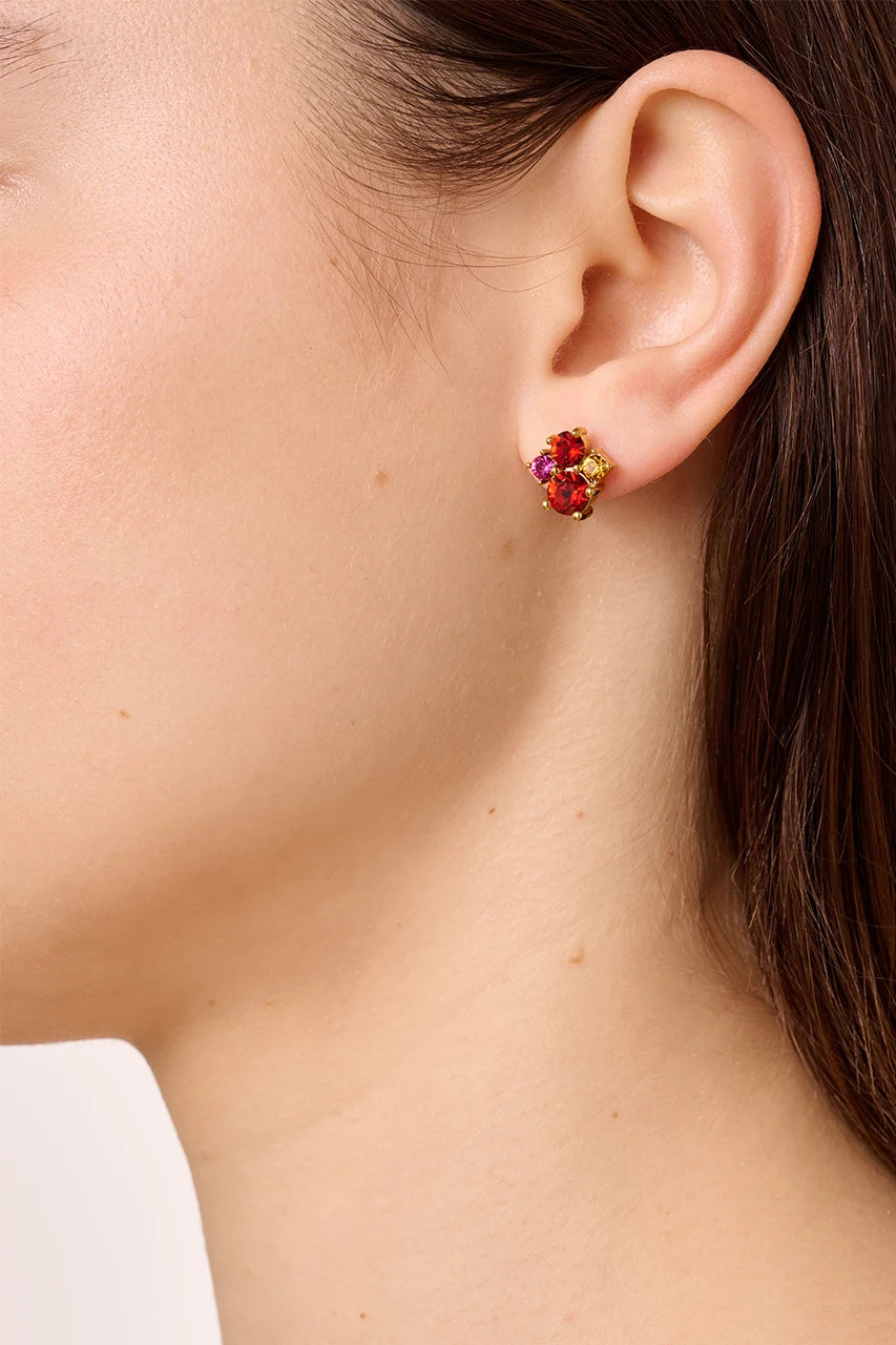 Billis SG Red / Pink Earrings