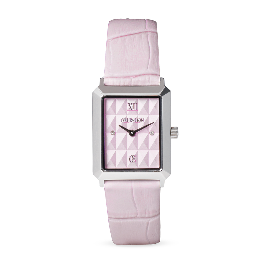 Watch Iconic Spikes Rosé Silver Bracelet Leather Rosé