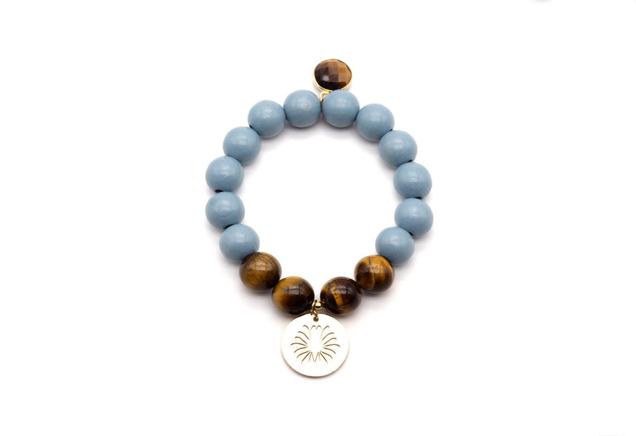 HD Soft Blue Tiger Bracelet
