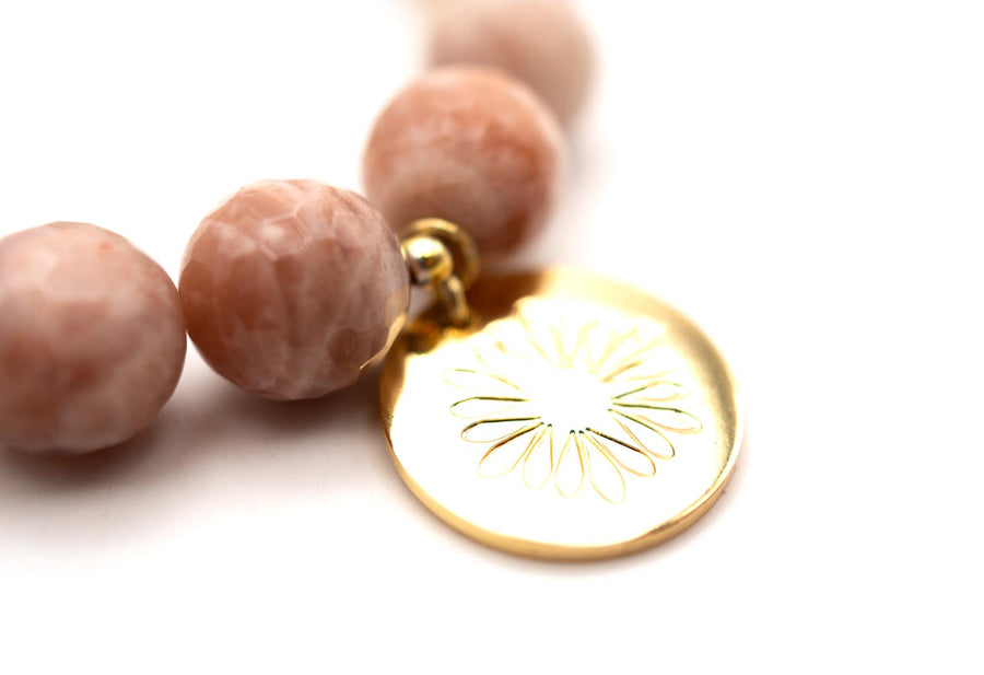 HD Soft Rose Moon Bracelet