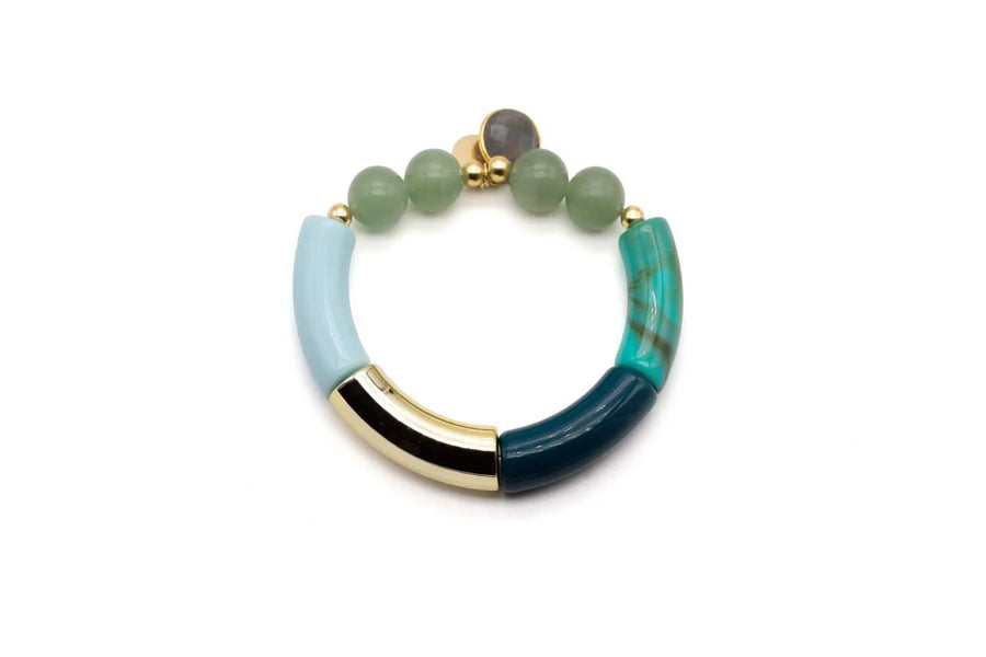 Mix Golden Blue Bracelet