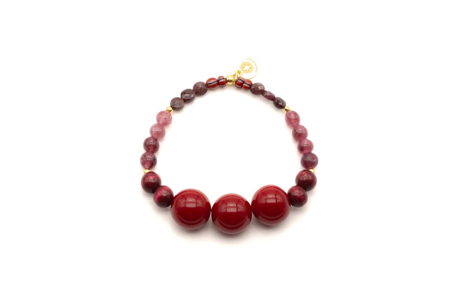 Mala Single Burgundy Crush Bracelet