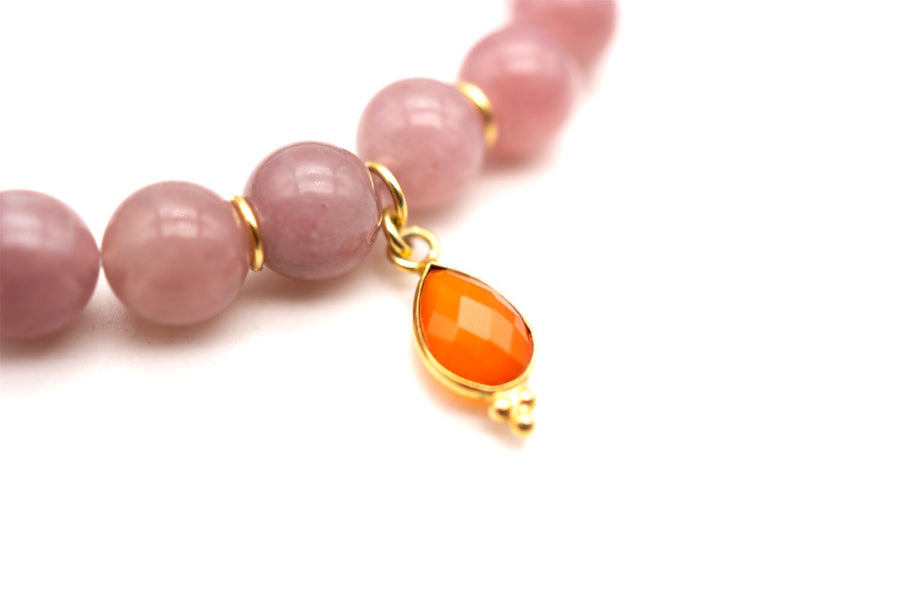 Mala Single Rose Moon Bracelet