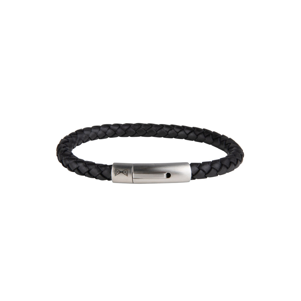 Iron Single String Black Bracelet