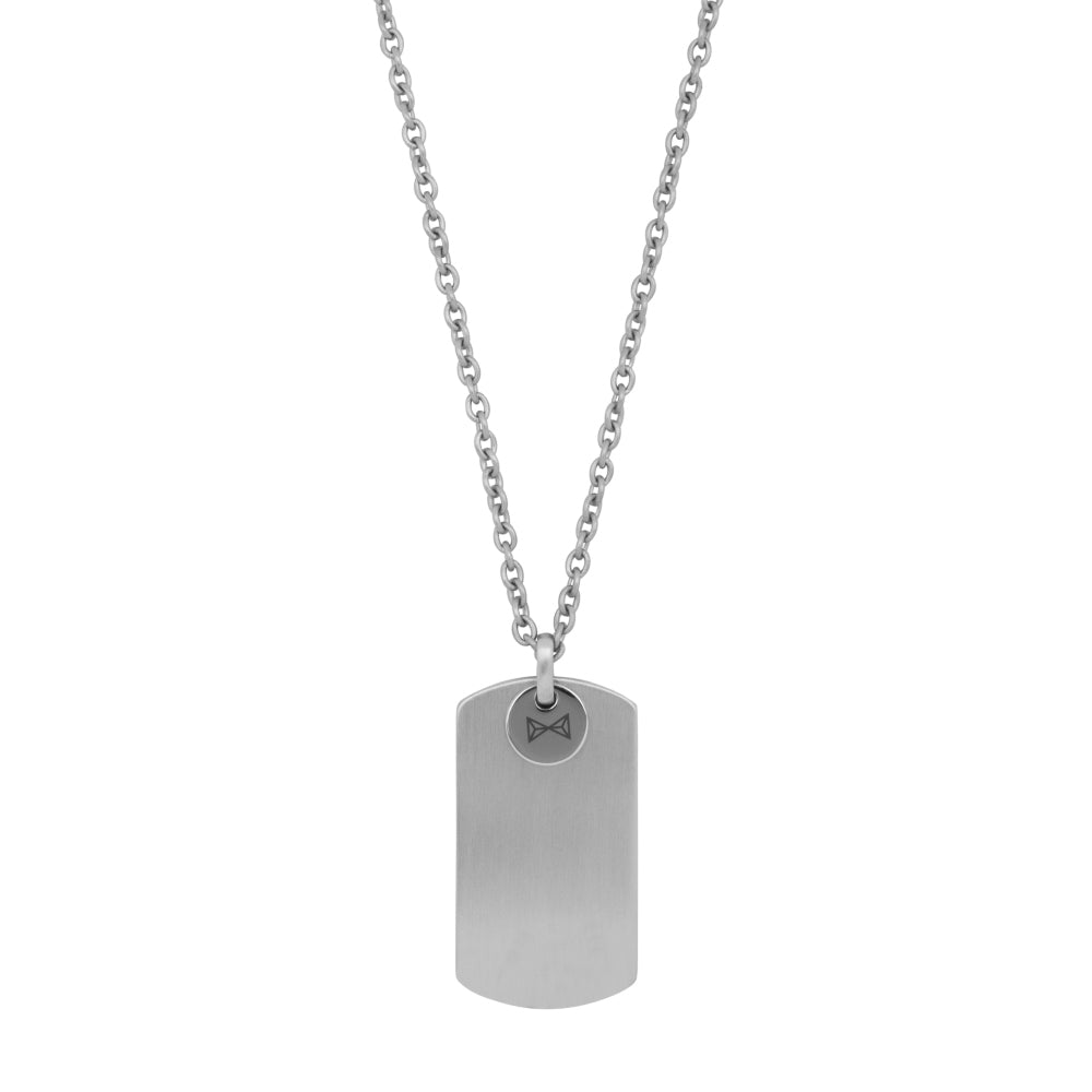 Necklace Dogtag Plate Inox