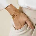 This delicate multi heart bracelet is perfect as an everyday staple.&nbsp;&nbsp;  925 Sterling Silver. Yellow Gold Plated Silver. B1025/B1025Y