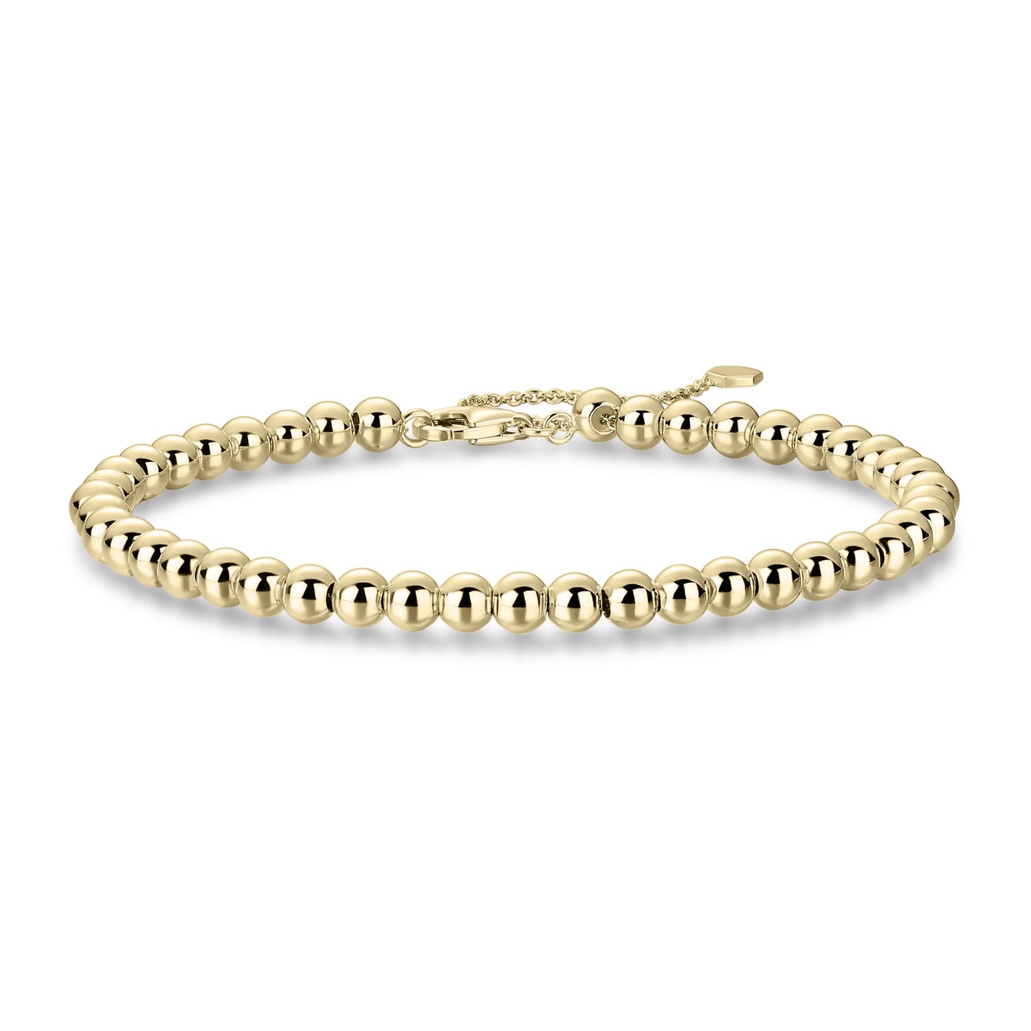 Beaded Chain Gold Plated Bracelet