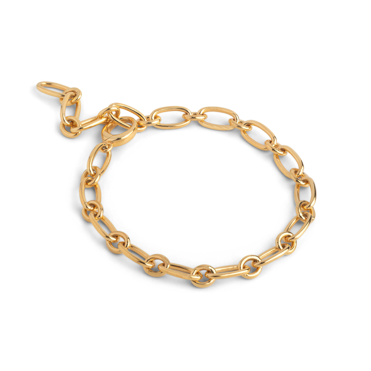 Chunky Gold Charm Bracelet