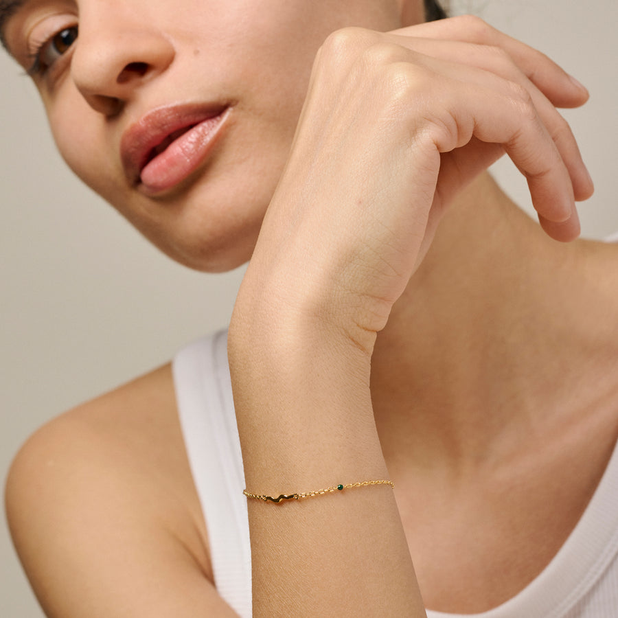 Etta Bracelet Petrol Green