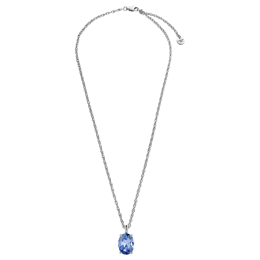 BARGA SS LIGHT BLUE NECKLACE