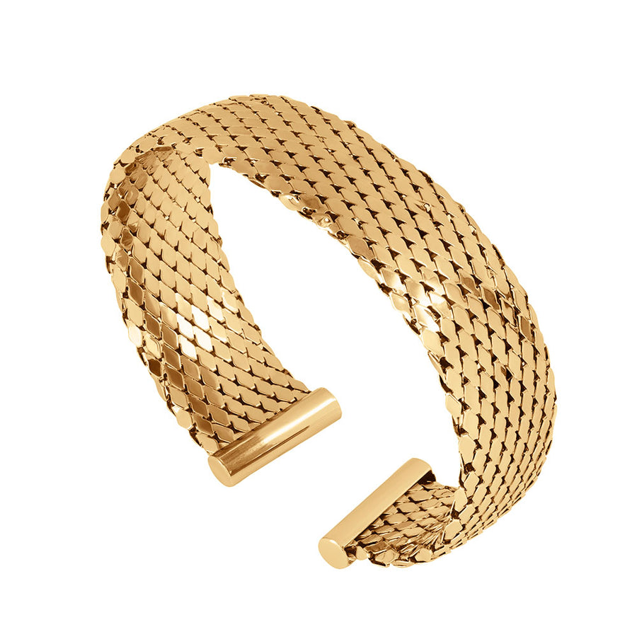Athena Scale Rigid Bracelet - Gold