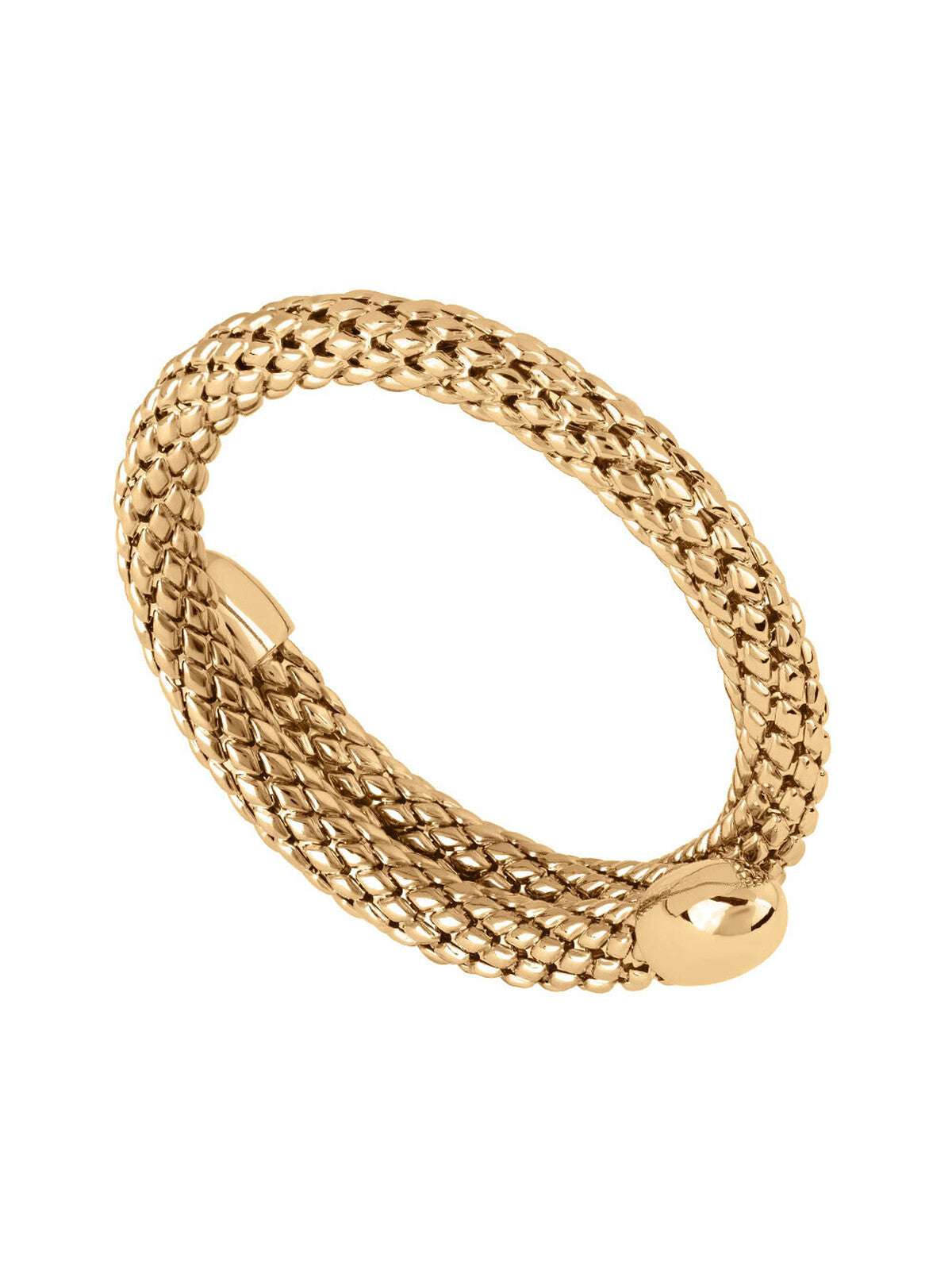 Athena Single Tubular Scale Rigid Bracelet