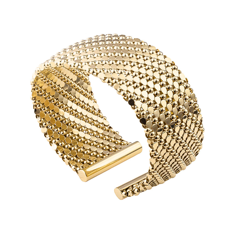 Athena Bronze Cuff Bracelet - Gold