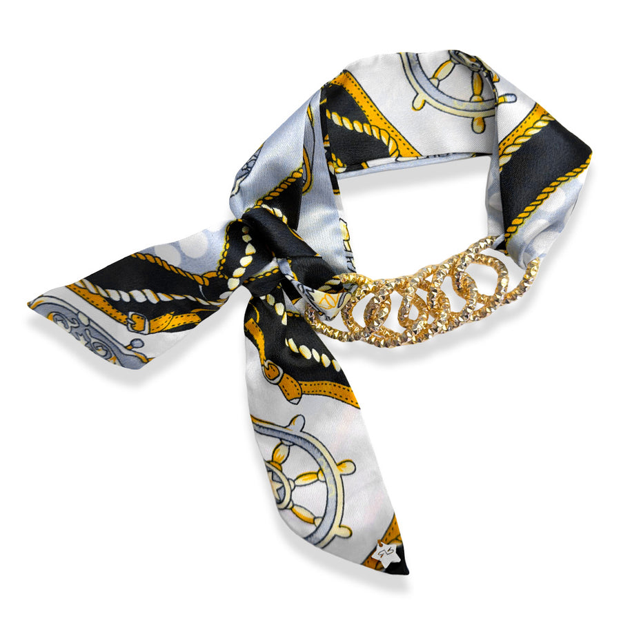 La Dolca Vita Ribbon with chain (Black, Cream, Orange)