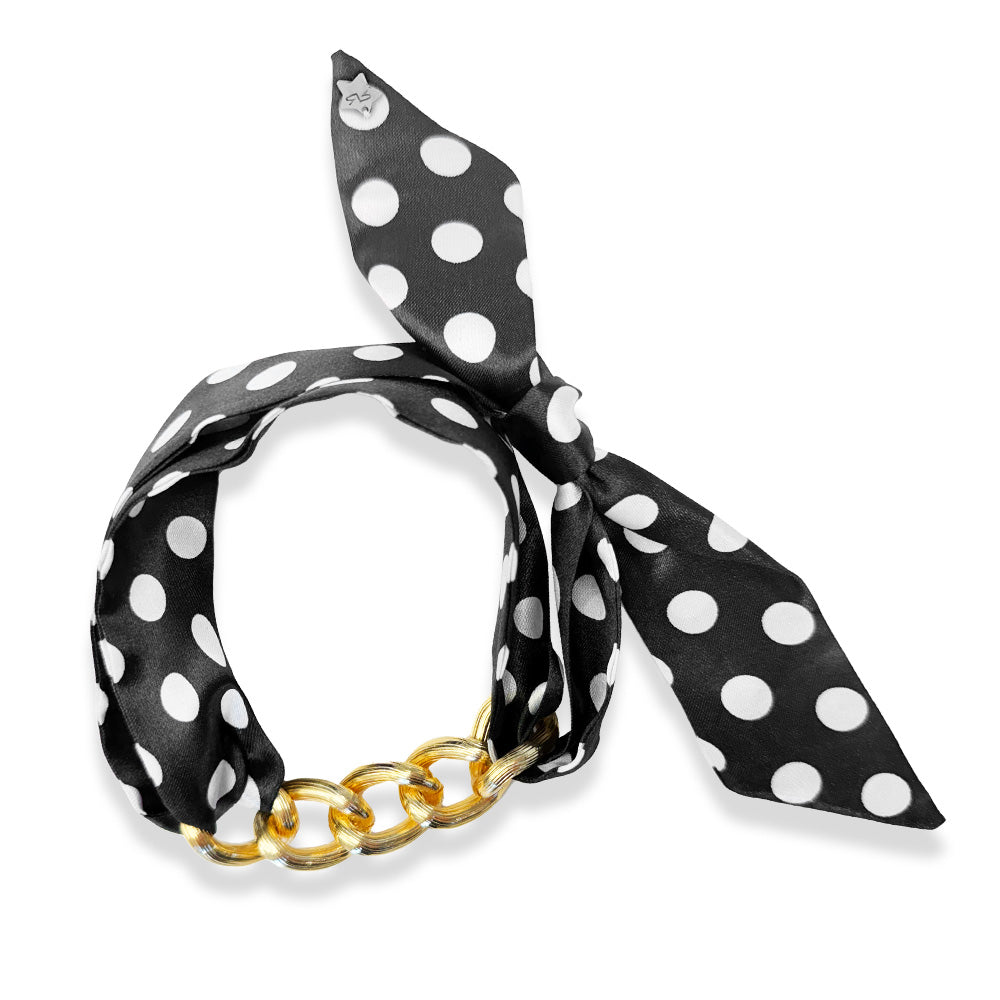 La Dolce Vita Ribbon with chain (Polka Dot)
