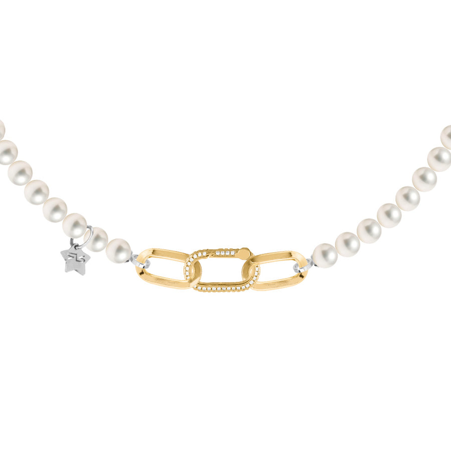 Diva Pearl Necklace - Gold