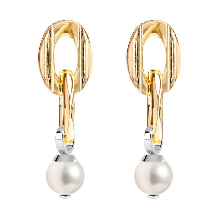 Donna Allot Pearl Earrings - Gold