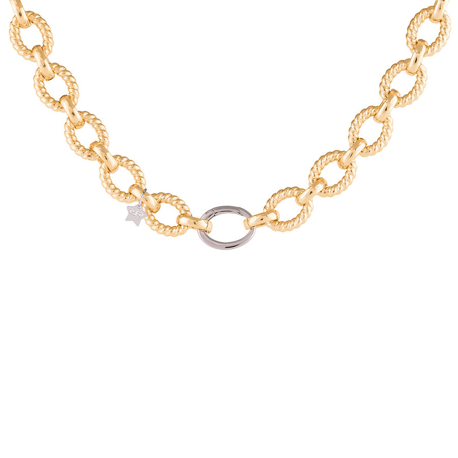 Diva Necklace with Wave Mesh