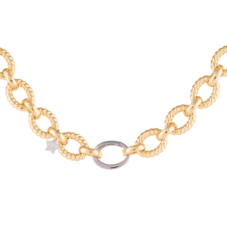 Diva Necklace with Wave Mesh