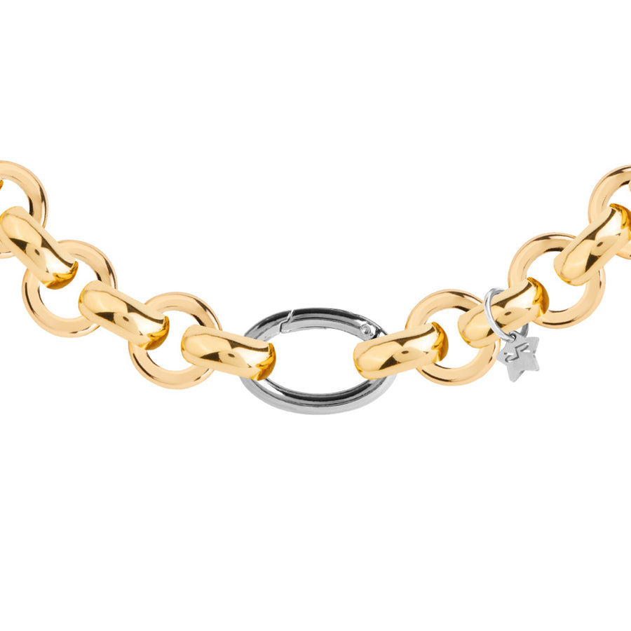 Dive Linked Necklace - Gold