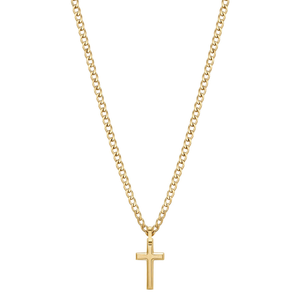 Ink Cross Gold Necklace