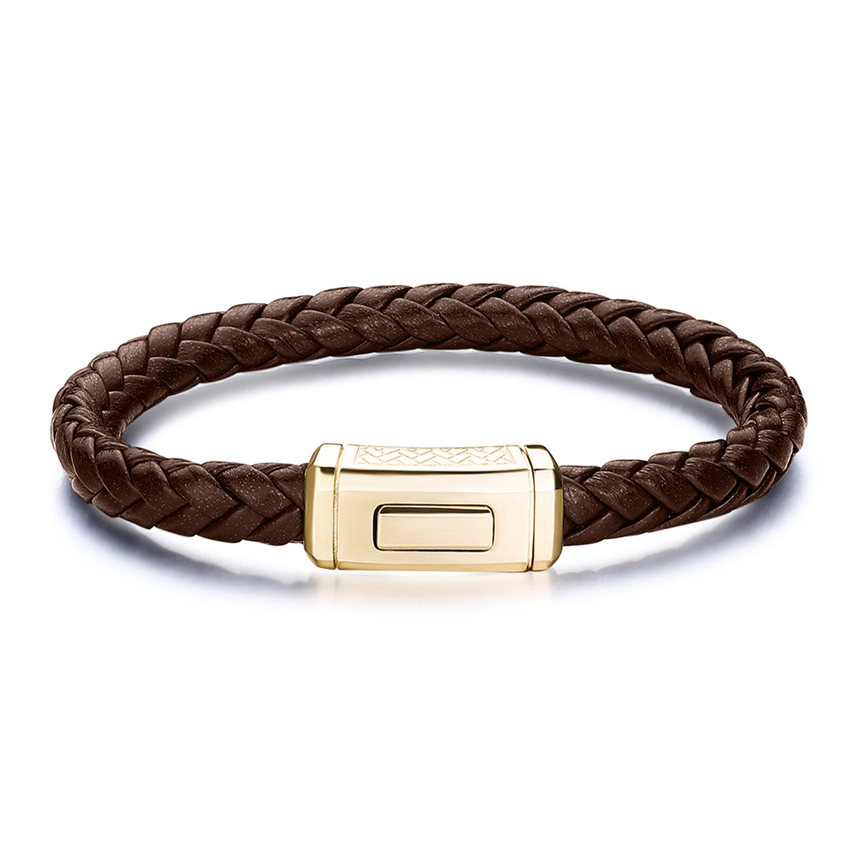 Logan Brown Leather Bracelet