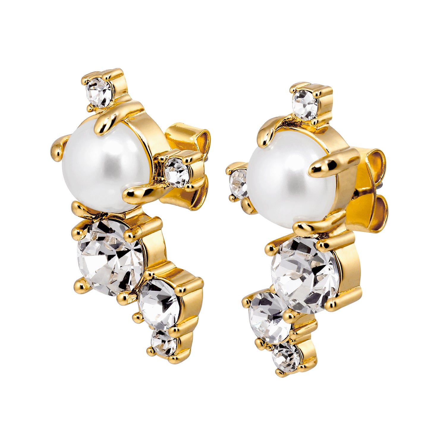 Curra SG Crystal/White Pearl Earrings