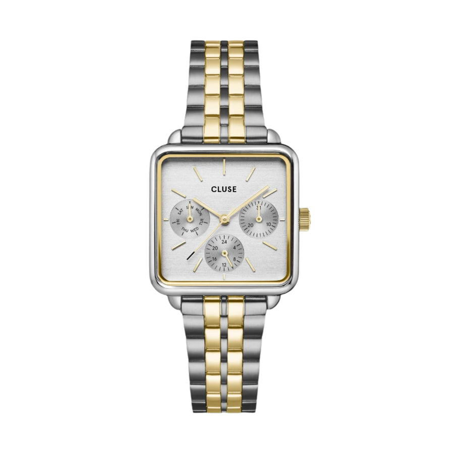 Cluse La Tétragone Multifunction Watch Steel, Bicolour