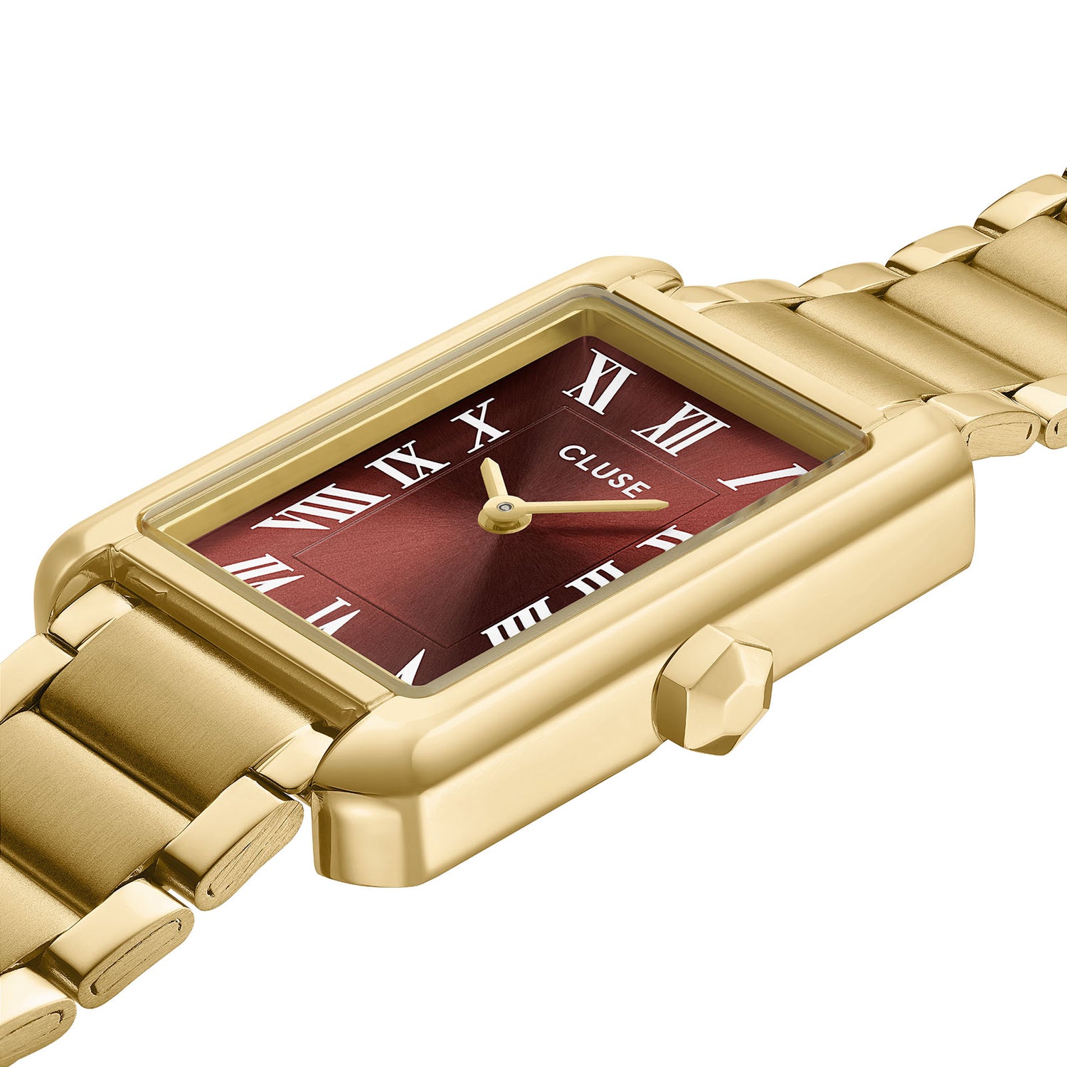 Belisenna Watch Steel, Mocha, Gold Colour