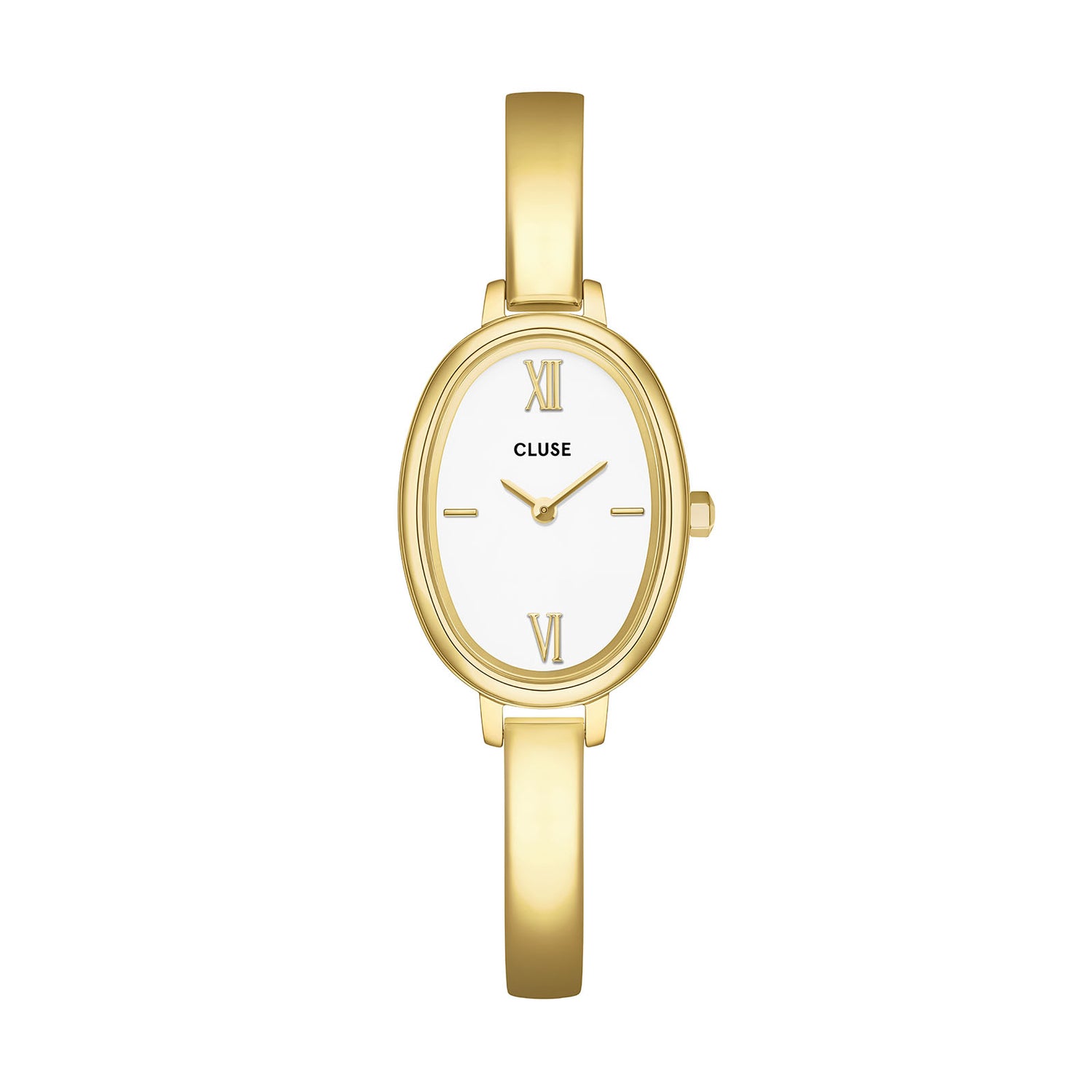 L'Ovale Watch Steel, White, Gold