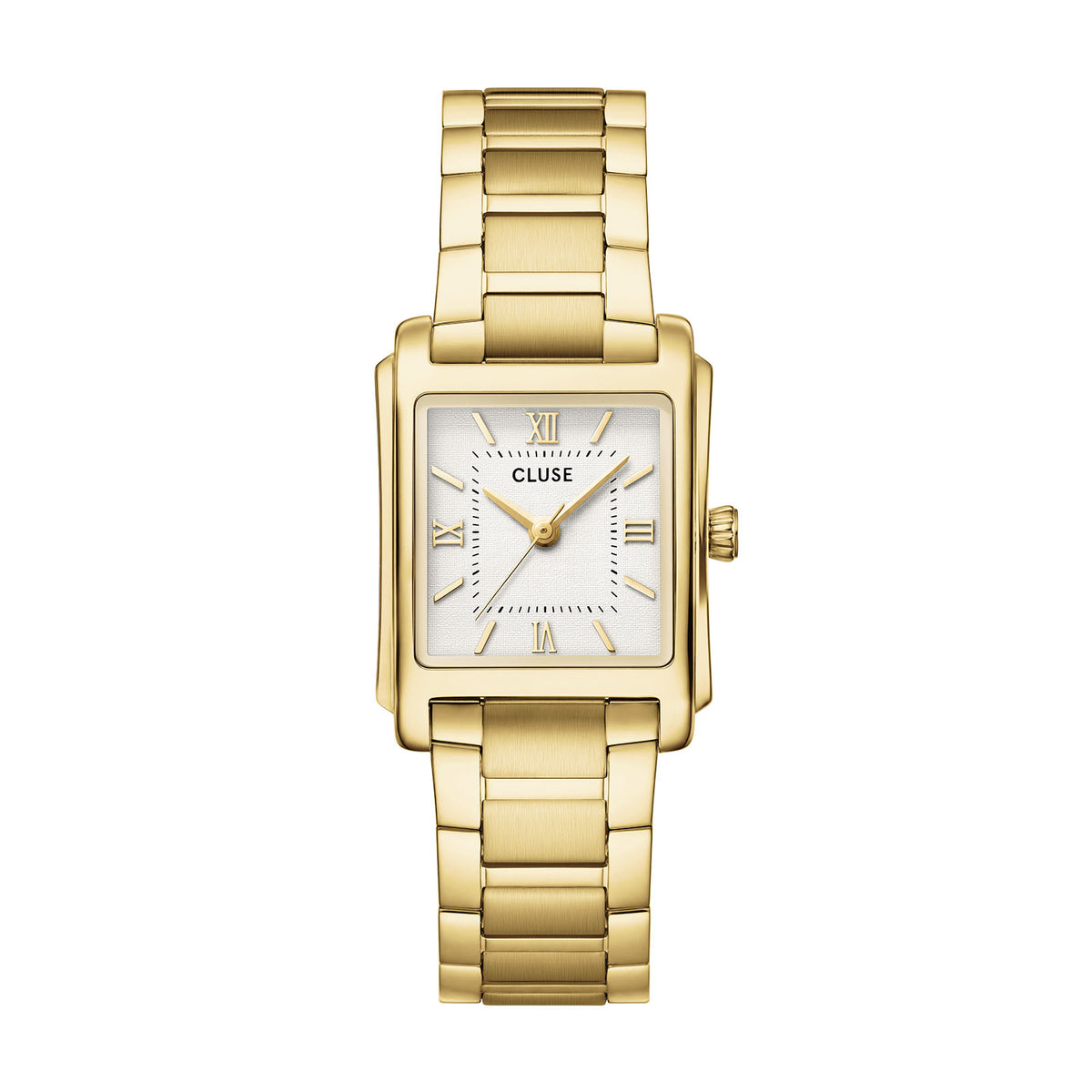 Anglée Watch Steel, White, Gold Colour